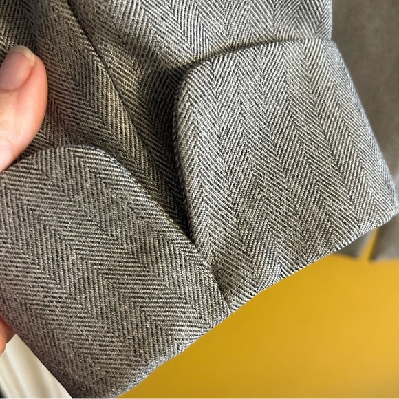 Giorgio Sant' Angelo 2 piece ladies herringbone grey professional pant suit 6 P - Picture 6 of 16